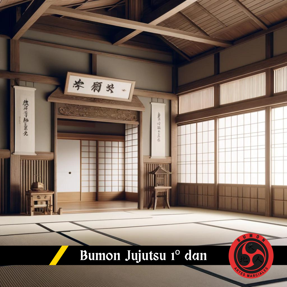 Bumon Jujutsu - 1º dan - cinturón negro - Dojo Online de Artes Marciales