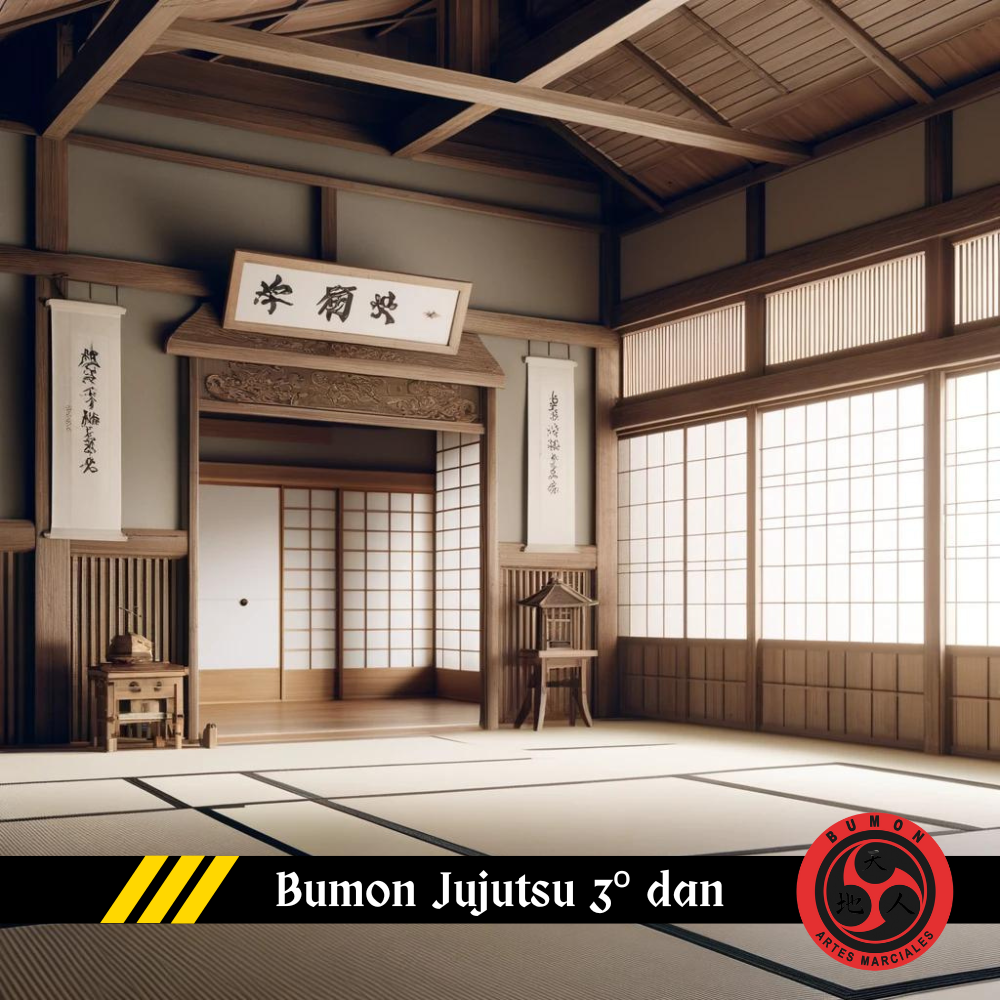 Bumon Jujutsu - 3º dan - cinturón negro - Dojo Online de Artes Marciales