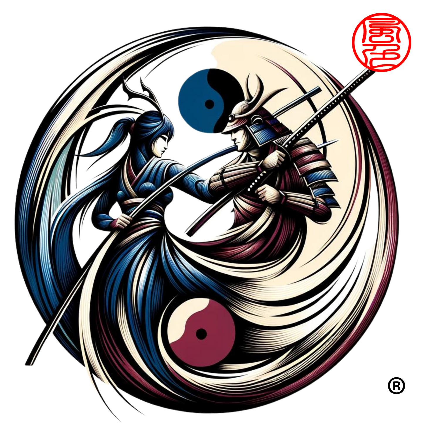 Onna-Bugeisha y Samurai, Respeto Más Allá del Campo de Batalla, Guerreros Antiguos por Kazeiro - Camisetas de Artes Marciales