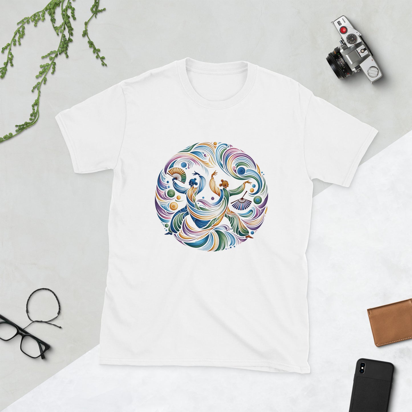 Camiseta Tai Chi con Abanico: Uniendo Arte y Marcialidad